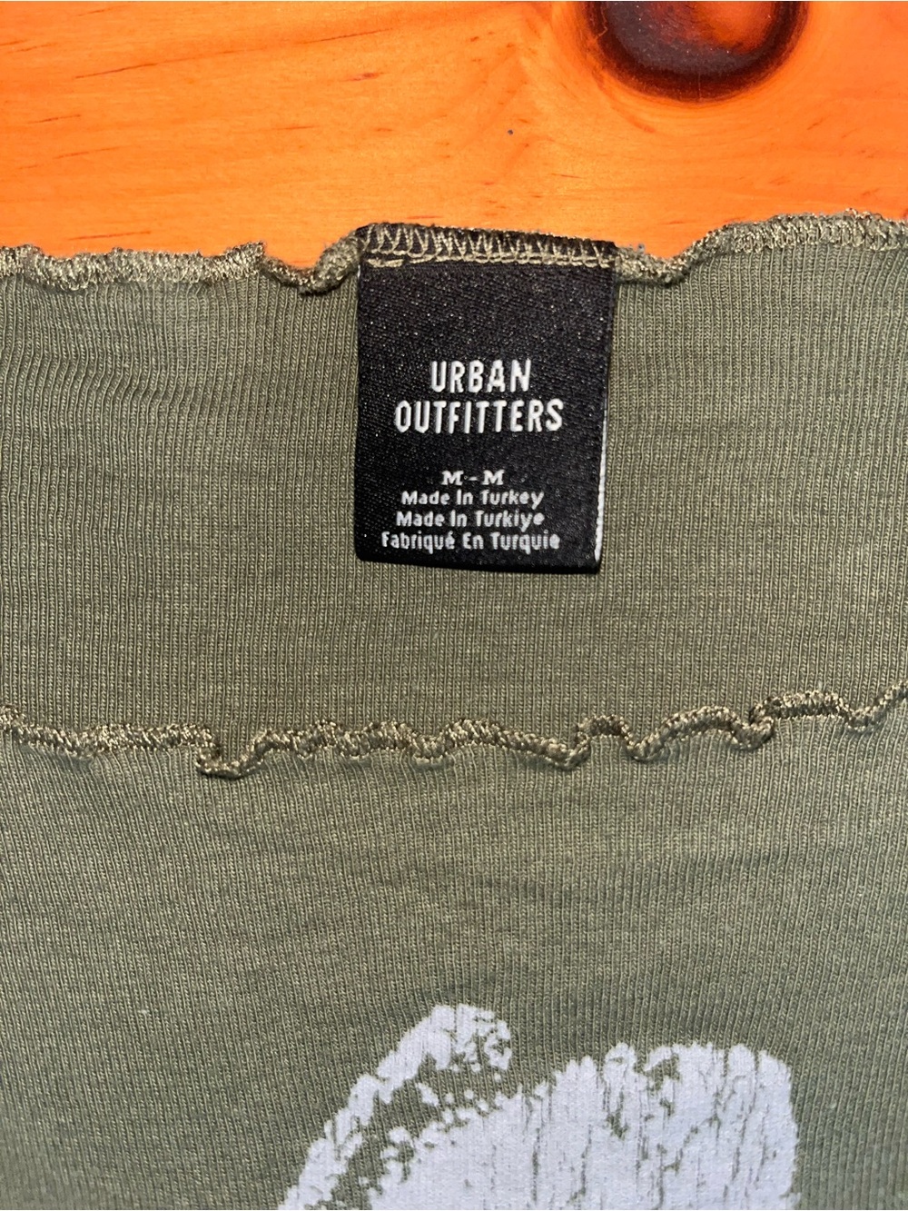 Urban Outfitters Olive Green Floral Graphic Tee - Picture 4 of 5